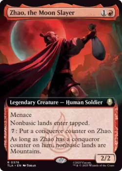 ~ Zhao, the Moon Slayer (Extended Art) ~ NM ~ MTG: Avatar ~ MTG ~ - Image 1