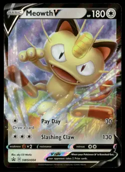 Meowth V - SWSH: Sword & Shield Promo Cards SWSH004 Pokemon TCG - Image 1