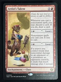 Magic the Gathering Artist's Talent - Bloomburrow MTG Card 124 - Image 1