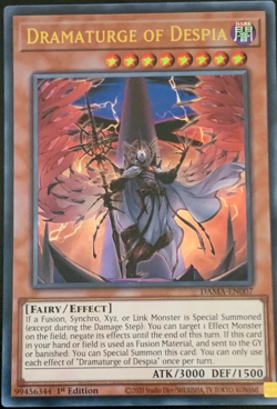 Dramaturge of Despia - DAMA-EN007 - Ultra Rare 1st Edition YuGiOh TCG Card - Image 1