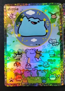 Pokiebubies 1st First Edition Dittie Promo Ditto Cards Lot of 2 Holo Ultra Rare - Image 2