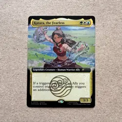 Magic the Gathering Avatar Katara, the Fearless Promo Trading Card SDCC 2025 - Image 1