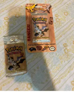 pokemon cards - Long Foil Aerodactyl Fossil Foil Pack cards - Image 2