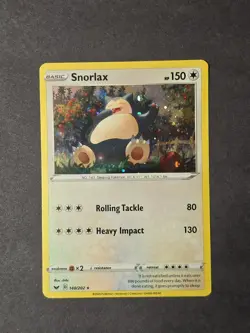 Snorlax 140/202 Sword & Shield Promo Cosmos Holo Pokemon Card - Image 1