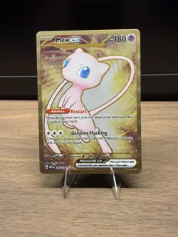 2023 Mew ex 205/165 Scarlet & Violet 151 UPC Gold Metal Promo Card NM - Image 1
