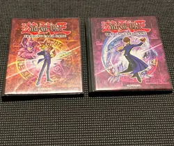 Lot Of 2 1996 Yu-Gi-Oh Konami Binder Books - Yugi & Kaiba - No Cards Inside - Image 1
