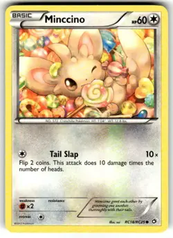 Pokemon Card Minccino RC18/RC25 Legendary Treasures Radiant Collection NM - Image 1