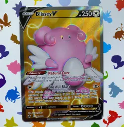 Blissey V 182/198 Chilling Reign NM Pokemon Card Full Art - Image 1