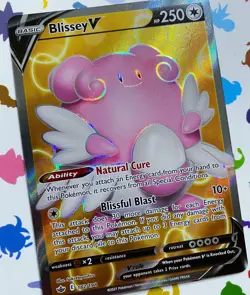 Blissey V 182/198 Chilling Reign NM Pokemon Card Full Art - Image 2