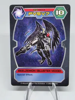 Digimon D-Tector BEELZEMON (BLUSTER MODE) Card 2002 Bandai, DT-64 MEGA, FV5V7 - Image 1