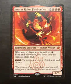 MTG Avatar Roku, Firebender - TLE #0112 Avatar: The Last Airbender Nonfoil NM - Image 1