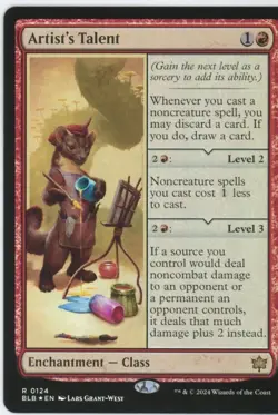 x1 Artist's Talent BLB Bloomburrow MTG 124 RARE M/NM 1x - Image 1