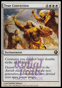 True Conviction 1x FOIL SOM MTG Scars of Mirrodin Rare MINT white - Image 1