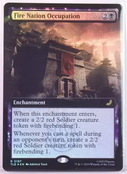 Fire Nation Occupation [New, Near Mint] Extended *Foil* {Avatar MTG} - Image 1
