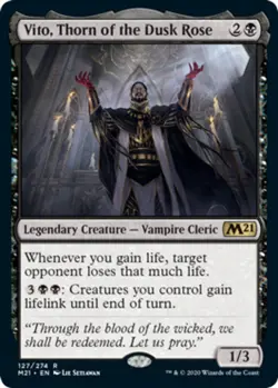 [1x] Vito, Thorn of the Dusk Rose - Near Mint, English - Core Set 2021 MTG Magic - Image 1