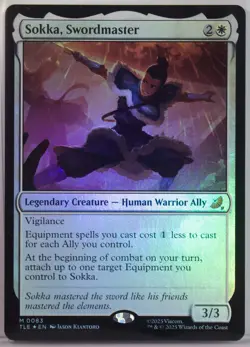 Sokka, Swordmaster [New, Near Mint] *Foil* {Avatar MTG} - Image 1