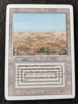Scrubland - Magic MtG Revised Regular Rare Dual Land MP - SEE PHOTOS - Image 1