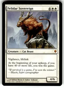 MTG Magic the Gathering Felidar Sovereign (12/280) Zendikar NM - Image 1