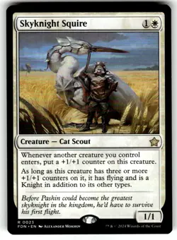 Skyknight Squire Foundations Regular MTG - Image 1