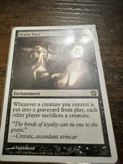 Grave Pact #135 (MP) 9th Edition 9ED Magic MTG - Image 1
