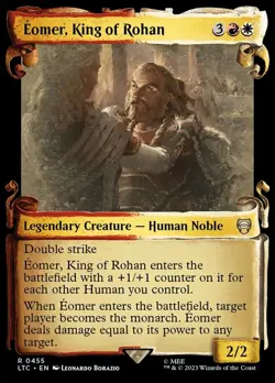 1 x Eomer, King of Rohan - Showcase Scrolls - Commander: The Lord of the Rings: - Image 1