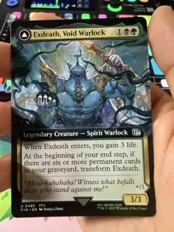 Exdeath, Void Warlock (Extended Art) #485 MTG Final Fantasy FIN NM - Image 3