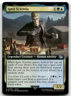Ignis Scientia (Extended Art) #492 MTG Final Fantasy FIN NM X1 - Image 1