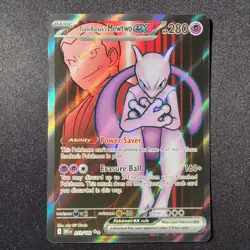 Team Rocket's Mewtwo ex 213/182 Sv10: Destined Rivals Pokemon TCG Holo NM/M - Image 1