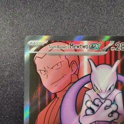 Team Rocket's Mewtwo ex 213/182 Sv10: Destined Rivals Pokemon TCG Holo NM/M - Image 3