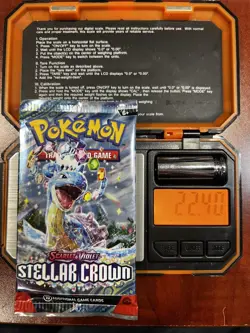 (VERY HEAVY) 22.40g Pokemon TCG Stellar Crown Booster Pack (SEALED)✅ - Image 1