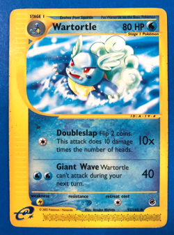 Pokemon Wartortle 92/165 Expedition Pokemon TCG Non-holo MP crease - Image 1