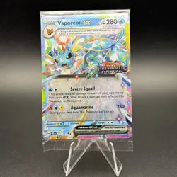 Pokemon Prismatic Evolutions Vaporeon ex 023/131 Surprise Box Stamped Sealed - Image 1