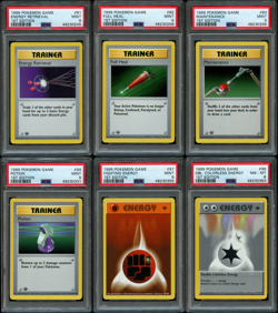Pokemon 1st Edition Base 6 Trainer Lot PSA 8 & 9 Mint - See Description & Pics - Image 1