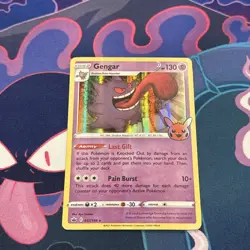 Gengar 057/198 HOLO BLEED/STAMPED Trick Or Trade Holo Rare Pokemon TCG MINT - Image 1