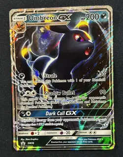 2017 Pokemon TCG Sun & Moon SM36 Black Star Promo Umbreon GX Full Art Near Mint - Image 1