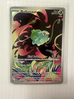 2025 Pokemon Mega Evolution Bulbasaur Illustration Rare #133/132 - Image 1