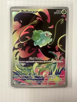 2025 Pokemon Mega Evolution Bulbasaur Illustration Rare #133/132 - Image 2