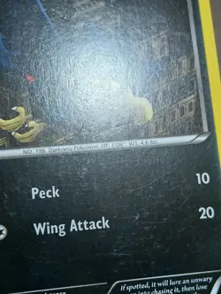 HP Murkrow 72/124 Pokemon - Black and White Dragons Exalted - Image 3