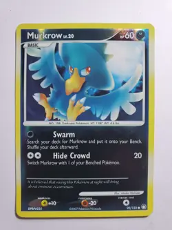 Murkrow 90/123 Reverse Holo Mysterious Treasures 2007 Pokemon Mp - Image 1