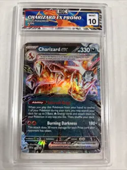 2025 Pokemon Charizard Ex Promo #196 HGC 10 (sb3) - Image 1