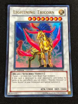 Yugioh Lightning Tricorn 1st DREV-EN042 ULTRA (NM) - Image 1
