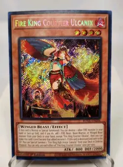 Fire King Courtier Ulcanix - ROTA-EN098 - Secret Rare - 1st Edition Yugioh - Image 1