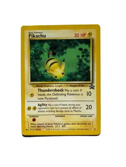Pikachu # 27 "Bumblebee" Black Star PROMO WOTC Rare Pokemon Card X LP - Image 1