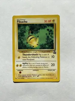 Pikachu # 27 "Bumblebee" Black Star PROMO WOTC Rare Pokemon Card X LP - Image 2