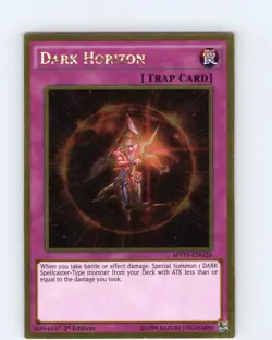 Yu-Gi-Oh TCG Dark Horizon MVP1-ENG26 1st Edition Gold Rare Card NM - Image 1