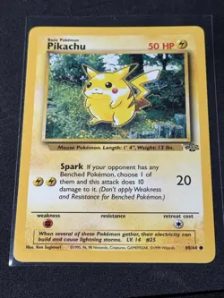Pokemon Card Pikachu Jungle 60/64 WOTC Unlimited NM-Mint Red Cheeks - Image 1