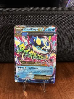 Pokemon TCG Mega Primal Kyogre EX Holo Card 55/160 XY-Primal Clash - Image 1