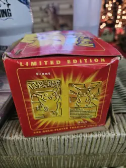 1999 Burger King Pokemon 23K Gold-Plated PIKACHU Trading Card LTD ED Brand New - Image 4