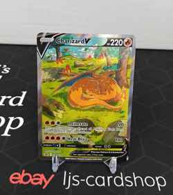 Charizard V Sword & Shield SWSH260 Black Star Promo Damaged Pokemon Card - Image 1