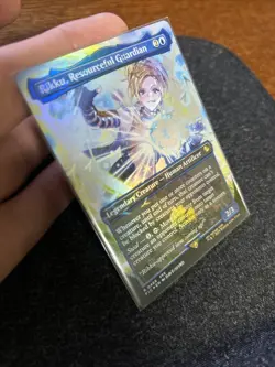 Rikku Resource Guardian (Borderless) (Chocobo Track foil) NM (0468) - Image 3